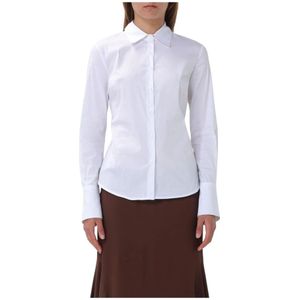 Pinko, Dames, Blouses & Shirts, Wit, Maat: XS Katoen,