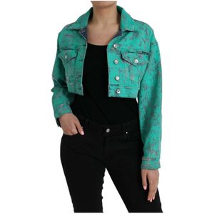 Dolce & Gabbana - Cropped Denim Jacket - Groen - 100% Katoen