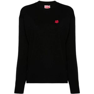 Kenzo, Dames, Truien, Zwart, Maat: XS Wol,