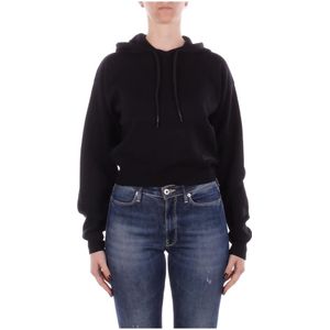 John Richmond, Dames, Sweatshirts & Hoodies, Zwart, Maat: S Nylon,