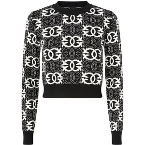 Pinko, Dames, Truien, Zwart, Maat: S Viscose,