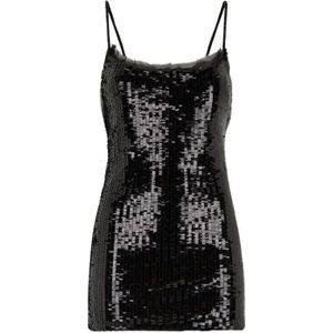 Roberto Cavalli, Dames, Jurken, Zwart, Maat: S Poliester,