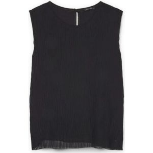 Fiorella Rubino, Dames, Tops, Zwart, Maat: 3XL Viscose,