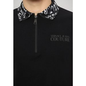 Versace Jeans Couture, Heren, Tops, Zwart, Maat: M