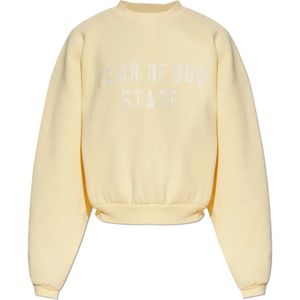 Fear Of God, Dames, Sweatshirts & Hoodies, Geel, Maat: XS
