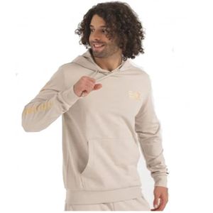 Emporio Armani Ea7, Heren, Sweatshirts & Hoodies, Beige, Maat: S Katoen,