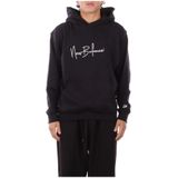 New Balance, Heren, Sweatshirts & Hoodies, Zwart, Maat: L Katoen,