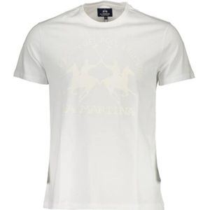La Martina - Polo Player Crest - T-shirt - Wit
