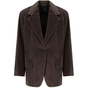 Weekend Max Mara, Dames, Jassen, Bruin, Maat: S Katoen,