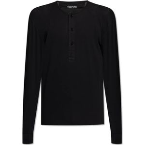 Tom Ford, Heren, Tops, Zwart, Maat: L