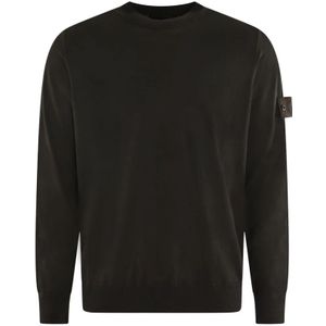 Stone Island, Heren, Truien, Bruin, Maat: M Wol,