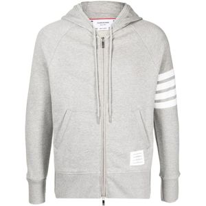 Thom Browne, Heren, Sweatshirts & Hoodies, Grijs, Maat: L Katoen,