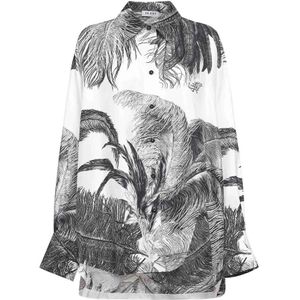 The Attico, Dames, Blouses & Shirts, Veelkleurig, Maat: XS Zijde,