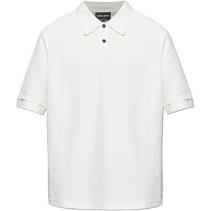 Giorgio Armani, Heren, Tops, Wit, Maat: M Katoen,