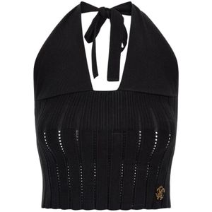 Roberto Cavalli, Dames, Tops, Zwart, Maat: M