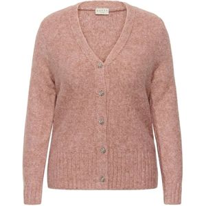 Kaffe Curve, Dames, Truien, Roze, Maat: S Wol,