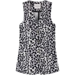 Fabienne Chapot - Bodywarmer - Crème / Grijs / Zwart