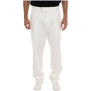 Hugo, Heren, Broeken, Wit, Maat: 2XL Katoen,