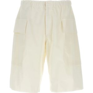 Jil Sander, Heren, Korte broeken, Wit, Maat: M Katoen,