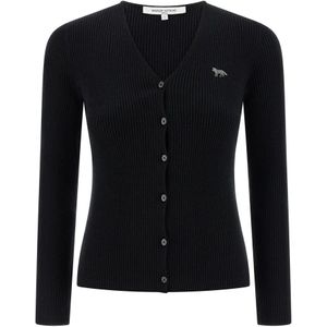 Maison Kitsuné, Dames, Truien, Zwart, Maat: L