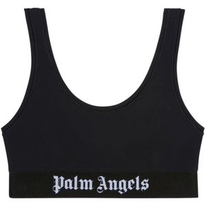 Palm Angels - Top - Zwart - Katoen