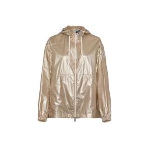 Moncler Metallic Hoodie , Yellow , Dames , Maat: M