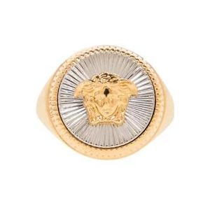 Versace Ring met Medusa-gezicht , Yellow , Dames , Maat: 50 MM