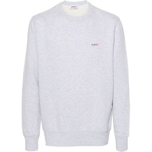 Autry, Heren, Sweatshirts & Hoodies, Grijs, Maat: L Katoen,