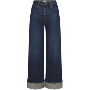 Frame, Dames, Jeans, Blauw, Maat: W24 Katoen,