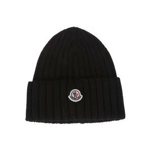 Moncler Beanies , Black , Dames , Maat: ONE Size