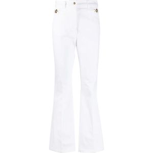 Patou, Dames, Broeken, Wit, Maat: M Leer,