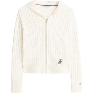 Tommy Hilfiger, Dames, Truien, Beige, Maat: M Katoen,
