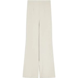 Sportmax, Dames, Broeken, Beige, Maat: M Polyamide,
