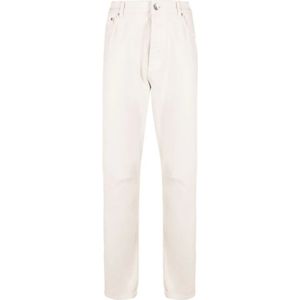 Brunello Cucinelli, Heren, Jeans, Beige, Maat: S Katoen,