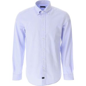 Fay, Heren, Overhemden, Blauw, Maat: XL Katoen,