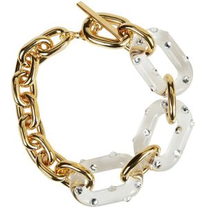 Rabanne, Dames, Accessoires, Geel, Maat: ONE Size Poliester,