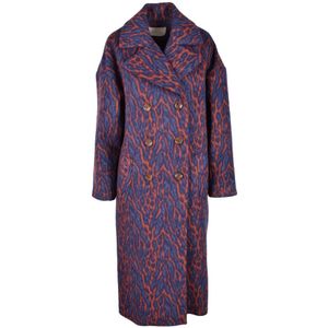 Ulla Johnson, Dames, Mantels, Veelkleurig, Maat: M Wol,
