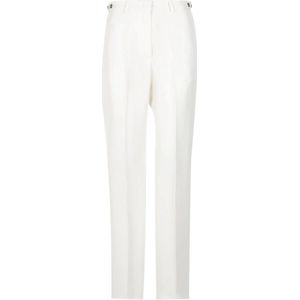 Msgm, Dames, Broeken, Wit, Maat: XS Zijde,