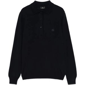 Etro, Dames, Tops, Blauw, Maat: XS Wol,