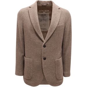 Circolo 1901, Heren, Jassen, Beige, Maat: M Wol,