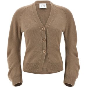 Nude, Dames, Truien, Beige, Maat: L Wol,