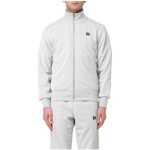 Palm Angels, Heren, Sweatshirts & Hoodies, Grijs, Maat: S Poliester,