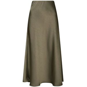 Neo Noir, Dames, Rokken, Groen, Maat: L Satijn,
