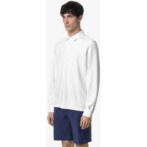 K-Way, Heren, Tops, Wit, Maat: S Katoen,