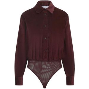 Max Mara, Dames, Tops, Rood, Maat: M Velours,