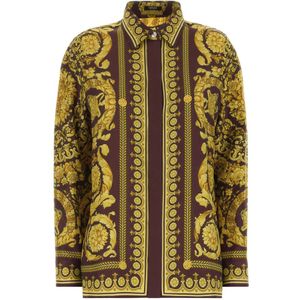 Versace, Dames, Blouses & Shirts, Veelkleurig, Maat: S Zijde,
