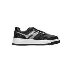 Hogan Retro-geïnspireerde H630 Sneakers , Black , Dames , Maat: 41 EU