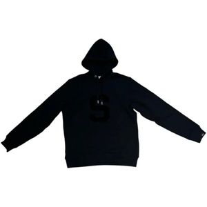 Sun68, Heren, Sweatshirts & Hoodies, Zwart, Maat: S Katoen,