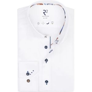 R2 Amsterdam, Heren, Overhemden, Wit, Maat: S