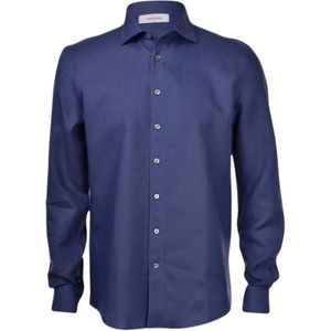Gran Sasso, Heren, Overhemden, Blauw, Maat: 3XL